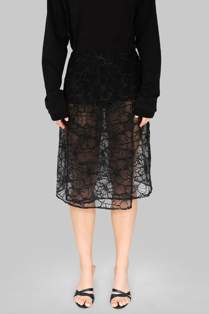 Alba Long Skirt - Black - OpéraSPORT