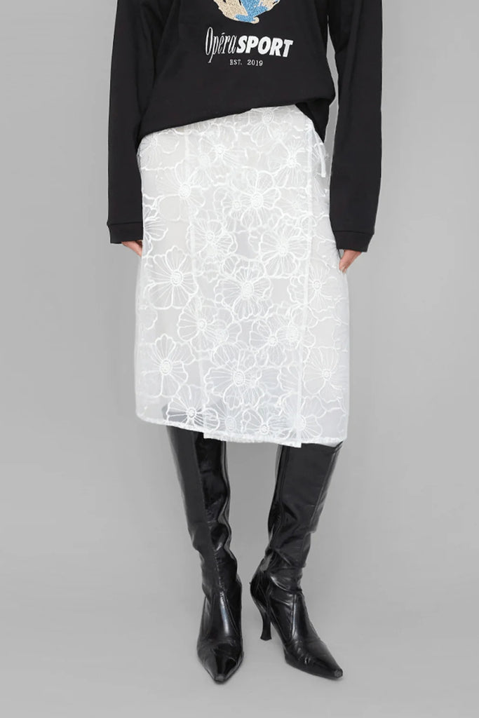 Alba Long Skirt - White - OpéraSPORT