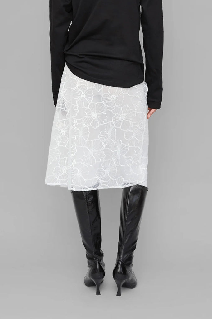 Alba Long Skirt - White - OpéraSPORT