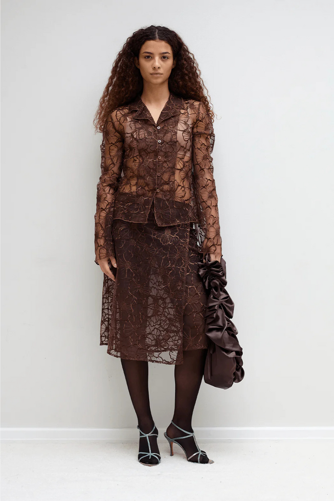 Alba Long Skirt - Brown - OpéraSPORT