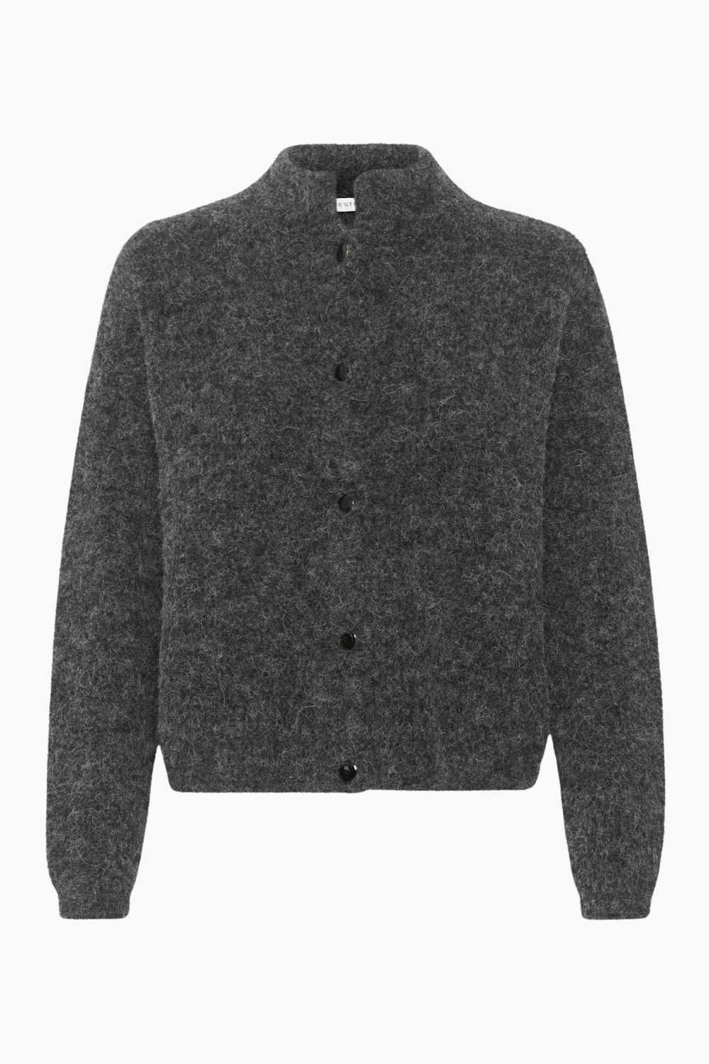 AlphaGZ Short Cardigan - Charcoal Melange - Gestuz