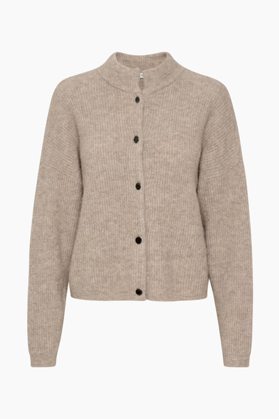 AlphaGZ Short Cardigan - Warm Sand Melange - Gestuz