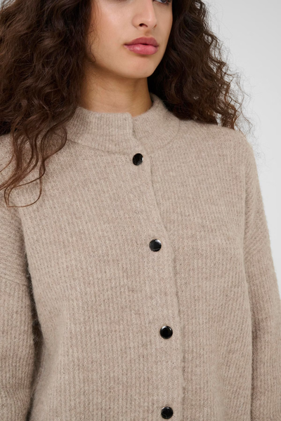 AlphaGZ Short Cardigan - Warm Sand Melange - Gestuz