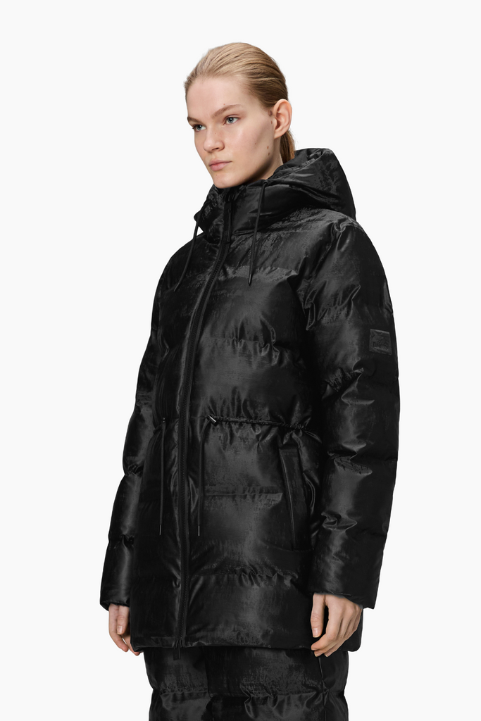 Alta Long Puffer String W Jacket W3T4 - Coal - Rains