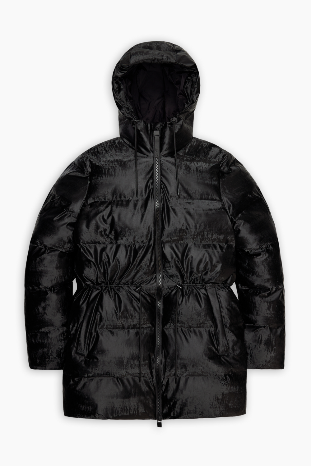 Alta Long Puffer String W Jacket W3T4 i Coal - Rains - Shop hos QNTS