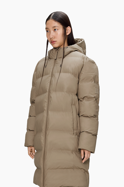 Alta Longer Puffer Jacket W3T4 - Beige - Rains