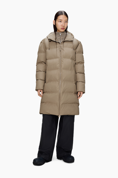 Alta Longer Puffer Jacket W3T4 - Beige - Rains
