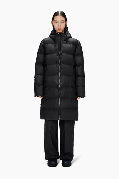 Alta Longer Puffer Jacket W3T4 - Black - Rains