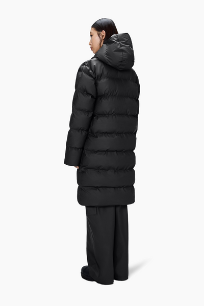 Alta Longer Puffer Jacket W3T4 - Black - Rains