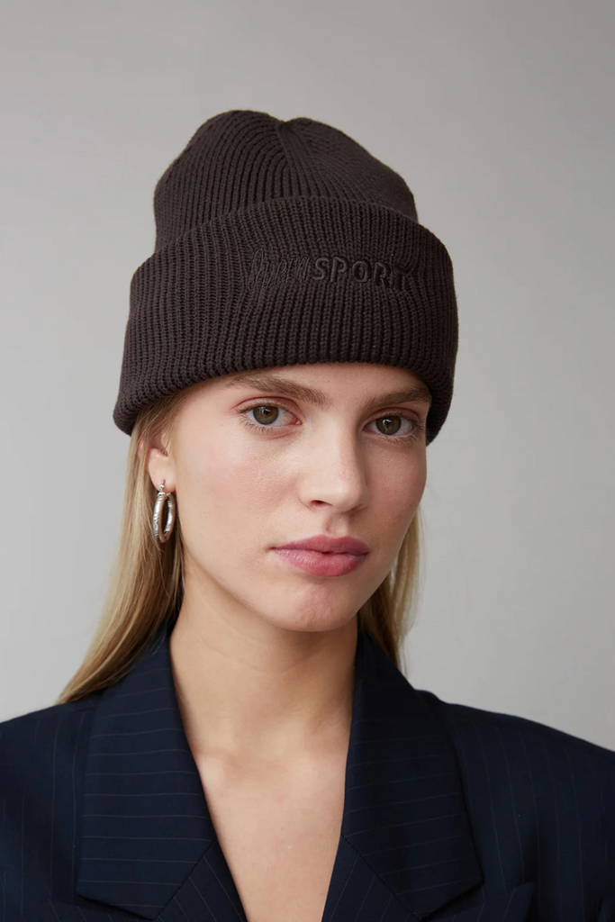 Andrè Unisex Beanie - Dark Brown - OpéraSPORT