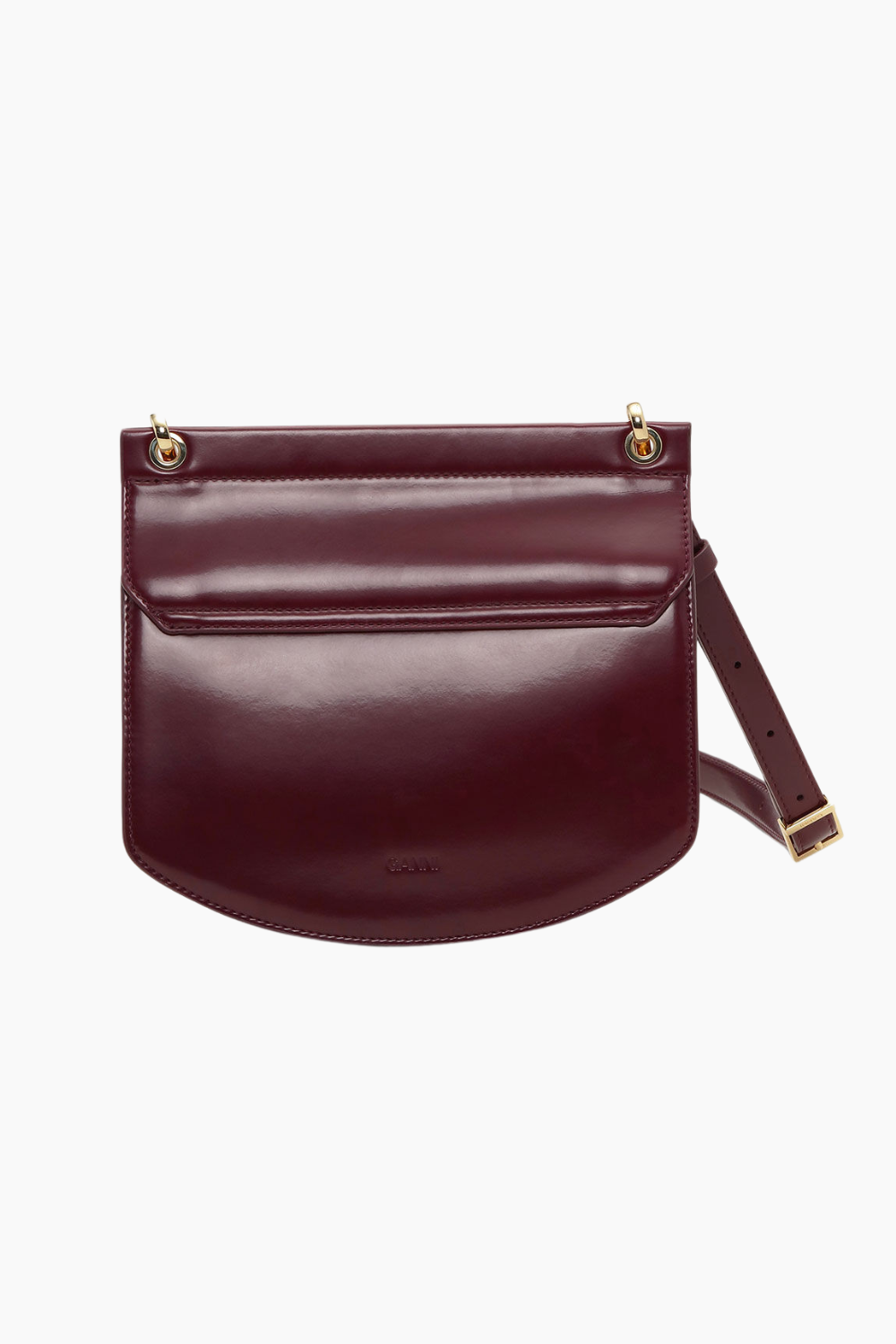 Apo-G Bag Small Box Chain A6744 - Tawny Port - GANNI