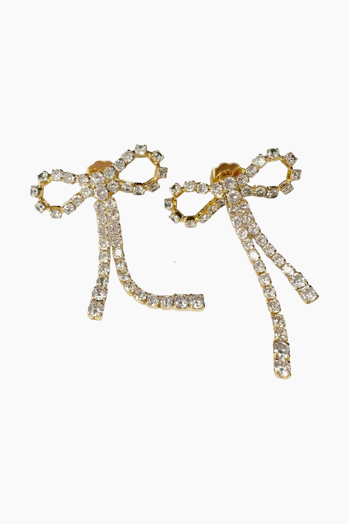 Arco Large Crystal Studs - Goldplated - Pico