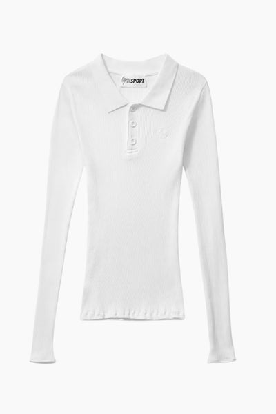 Aria Seamless Polo - White - OpéraSPORT