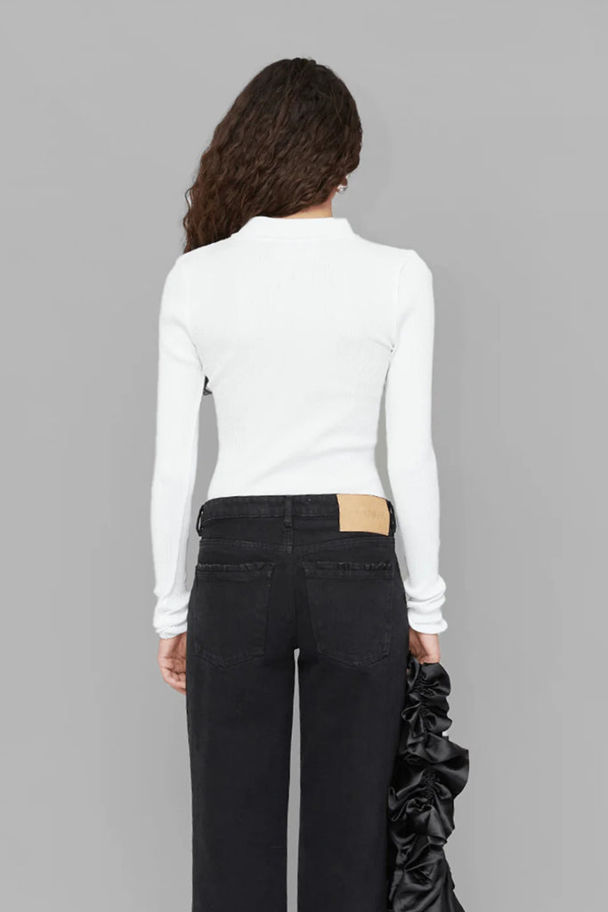 Aria Seamless Polo - White - OpéraSPORT