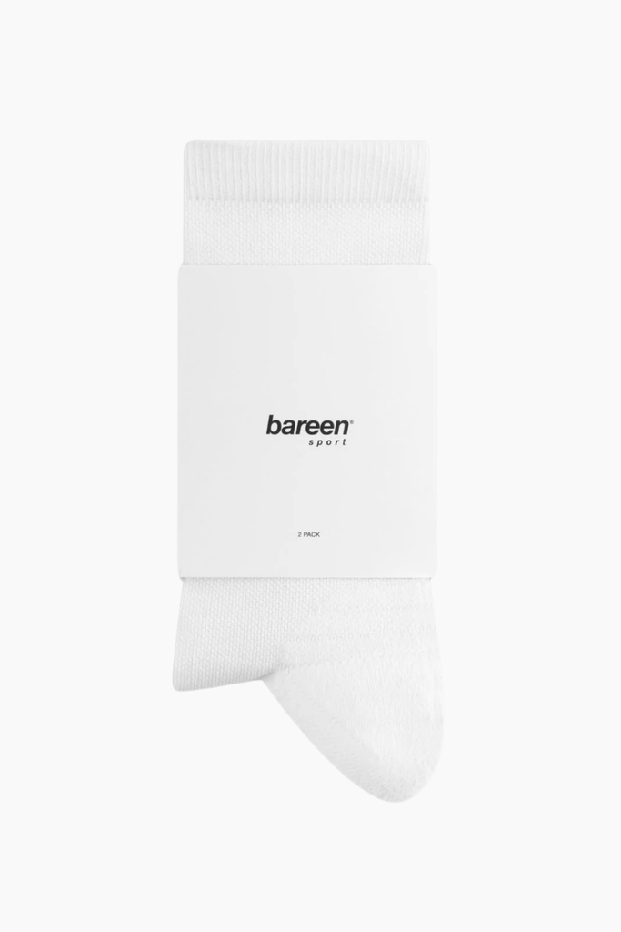 Athletic Socks 2-Pack - White - bareen