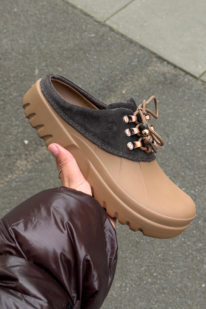 Axle Suede Mule - Sepia/Dark Cocoa - Crocs