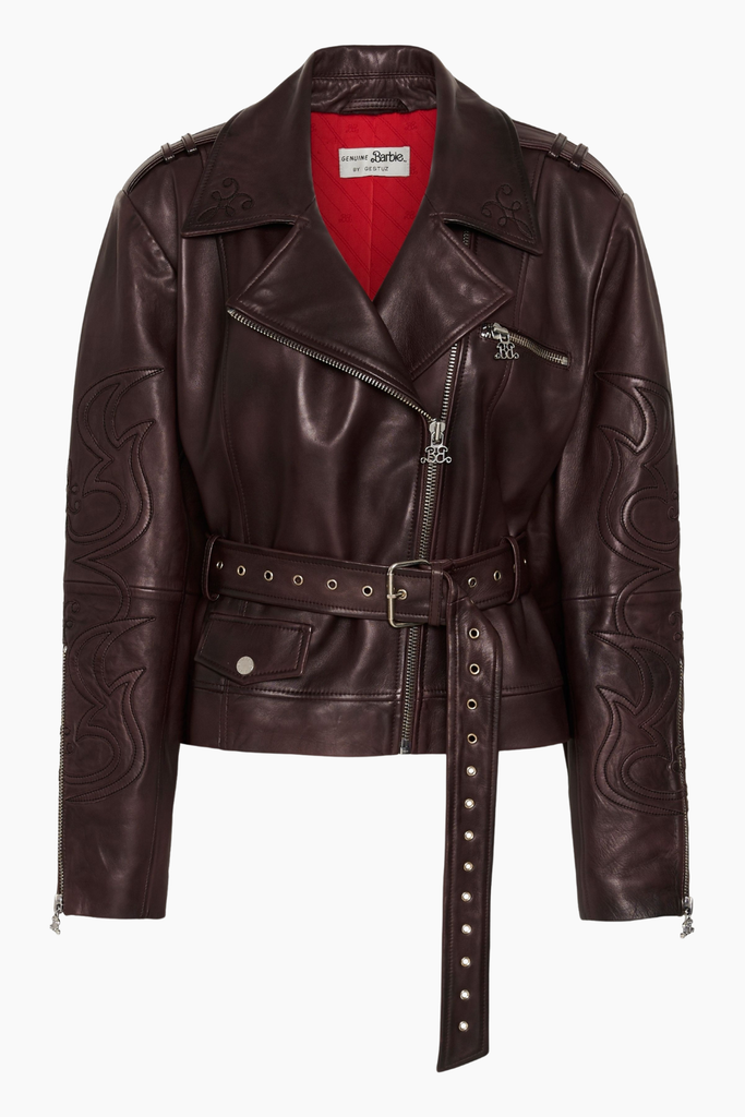 BXGken Biker Jacket - Dark Burgundy - Barbie X Gestuz