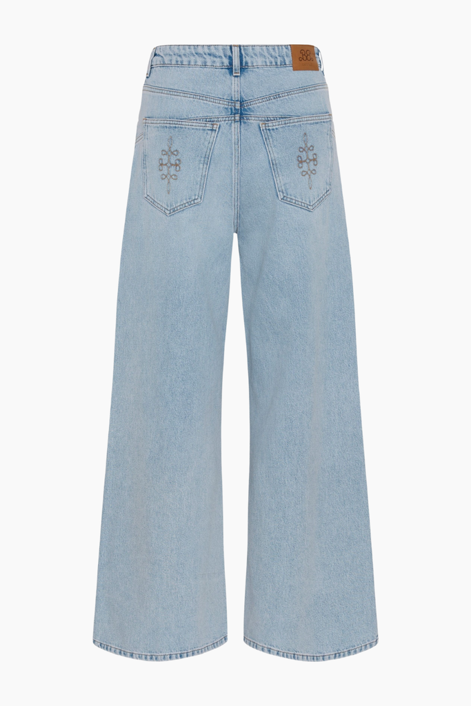 BXGstacie HW Wide Jeans - Vintage Blue Denim - Barbie X Gestuz