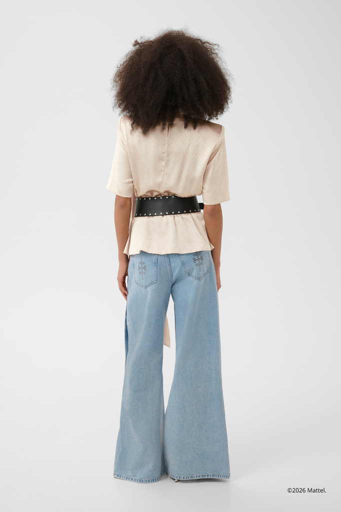 BXGteresa SS Blouse - Whitecap Gray - Barbie X Gestuz