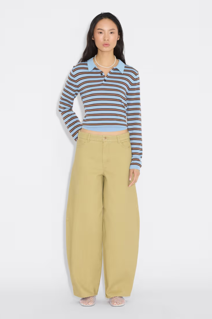 Barrel Trousers - Khaki - Holzweiler