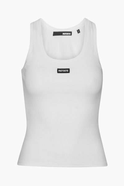 Basic Tank Top - Bright White - Rotate
