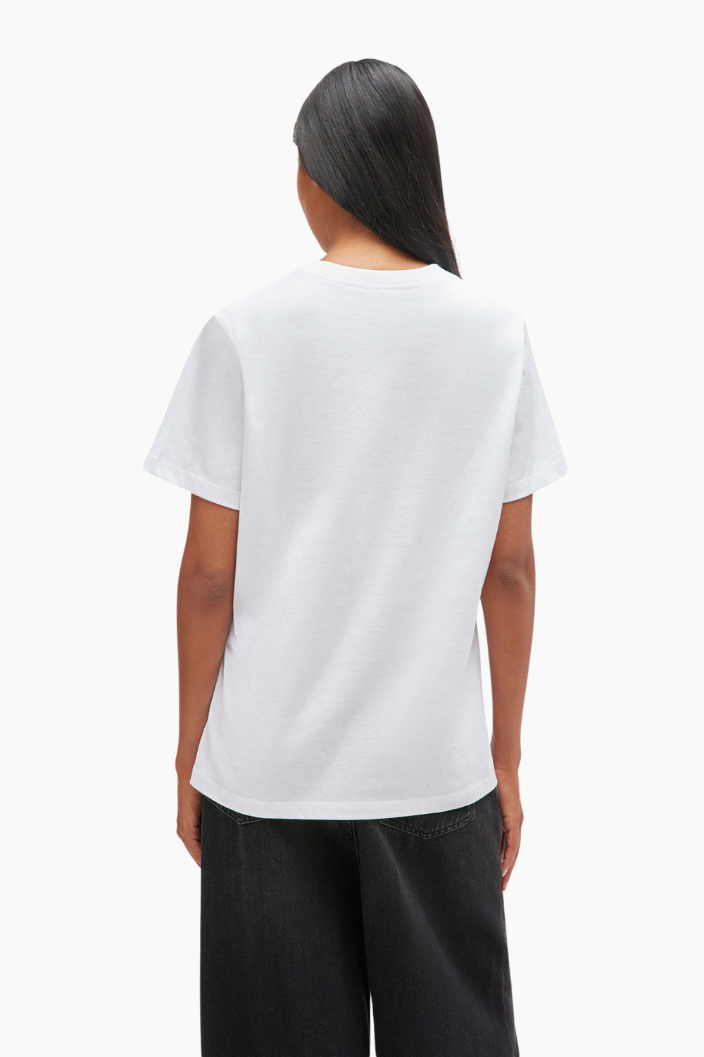 Basic Cotton Jersey Neon Puppy Relaxed T-Shirt T4334 - Bright White - GANNI-2