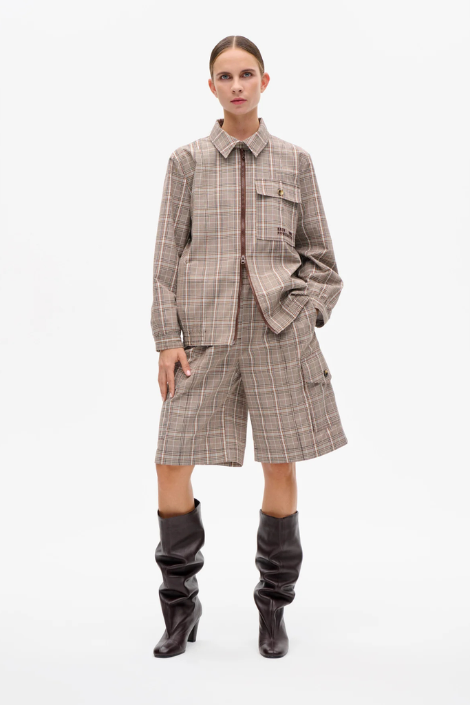Beline Jacket - Brown Mini Check - Baum und Pferdgarten