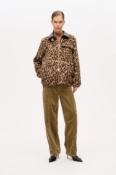 Beline Jacket - Wool Camel Leopard - Baum und Pferdgarten
