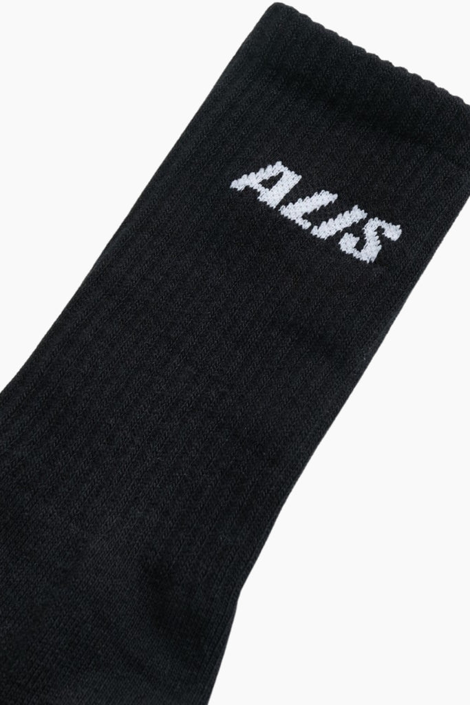 Birdy Essential Socks w/ Logo - Black - ALIS