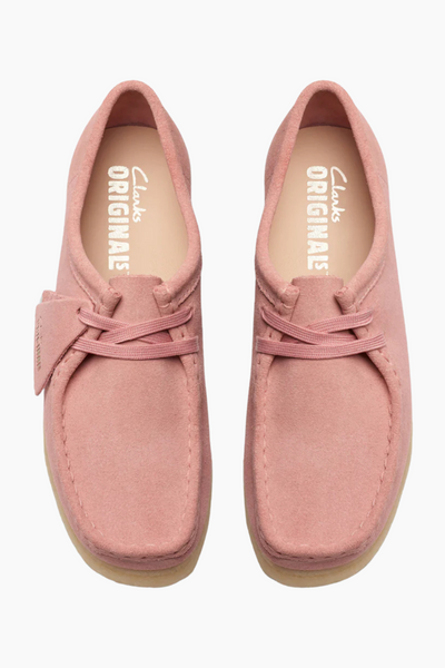 Wallabee. D - Blush Pink Suede - Clarks
