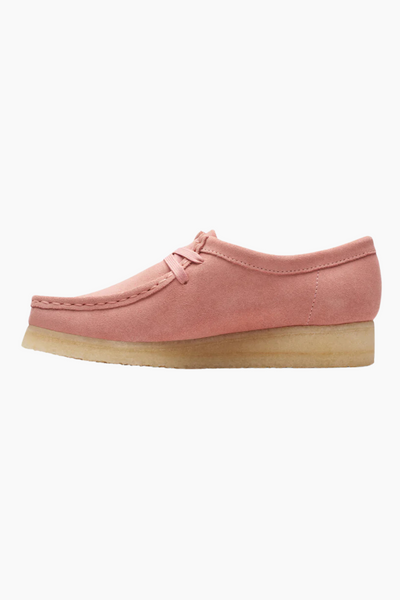 Wallabee. D - Blush Pink Suede - Clarks