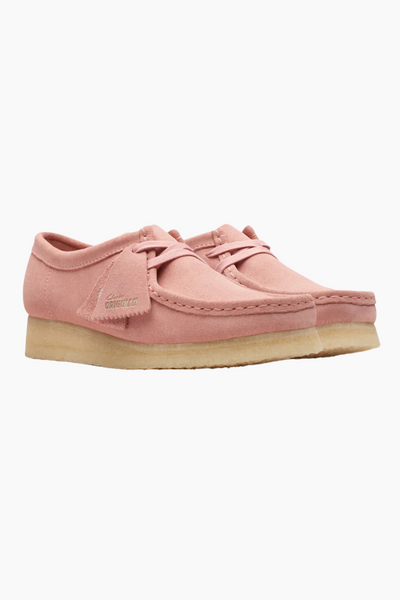 Wallabee. D - Blush Pink Suede - Clarks
