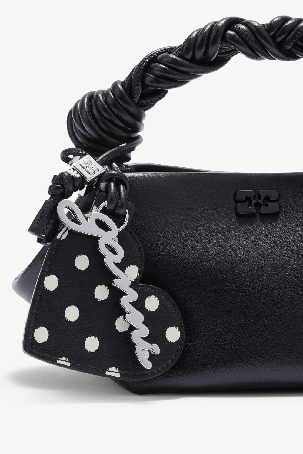 Bou Heart Mirror Printed B3010036 - Black - GANNI