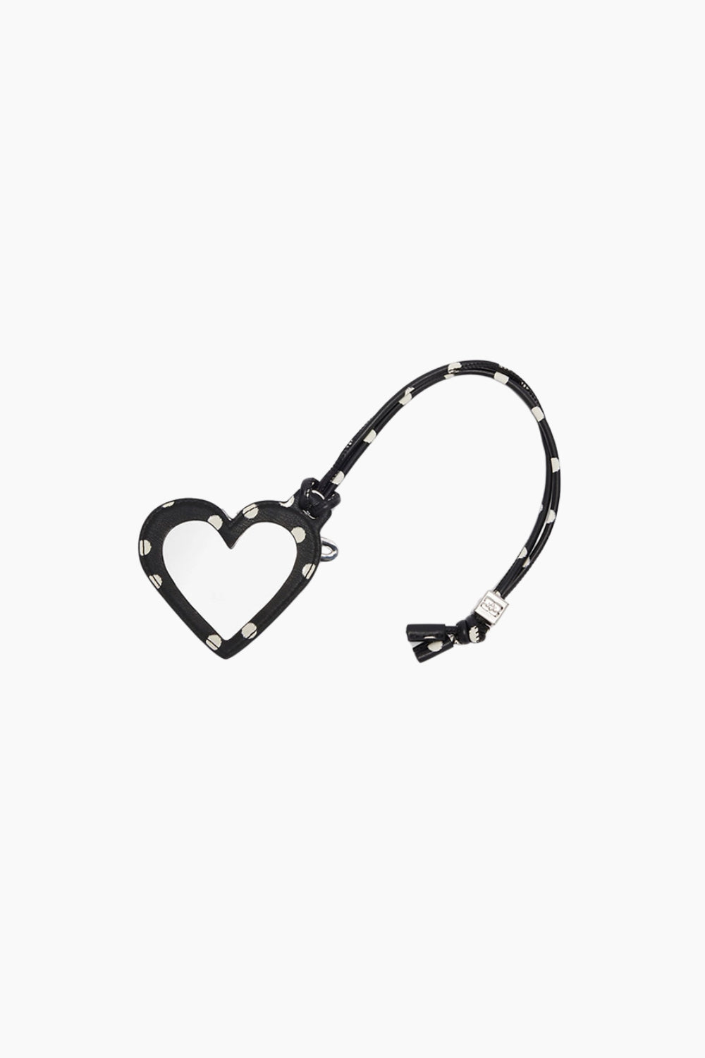 Bou Heart Mirror Printed B3010036 - Black - GANNI