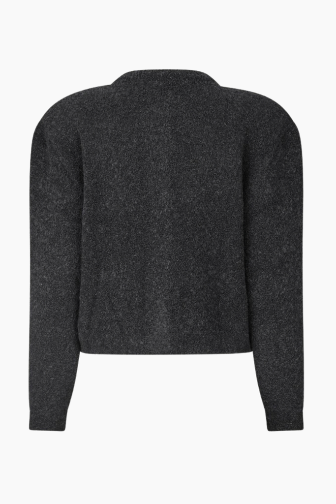 Boucle Knit Cardigan - Black - Rotate