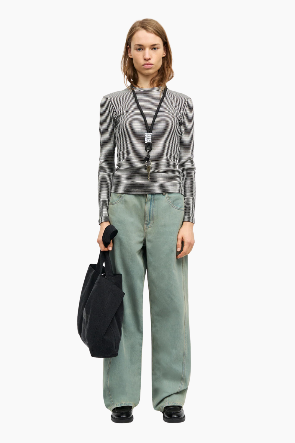 Boutique Washed Athene Bag - Washed Black - Mads Nørgaard-3