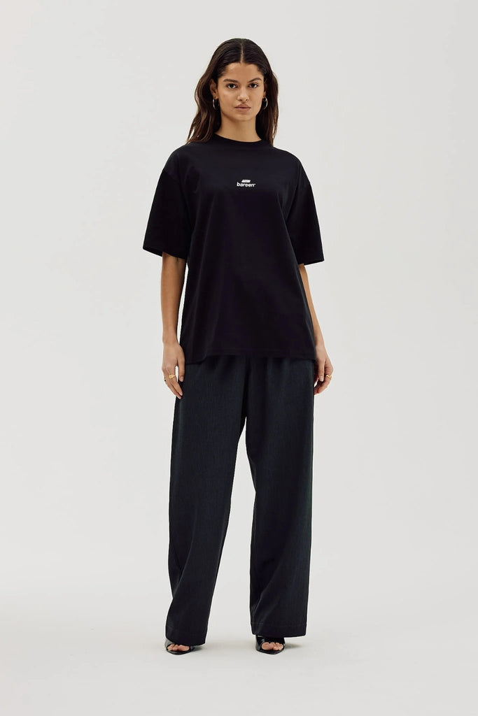 Box Fit T-Shirt Logo - Black - bareen