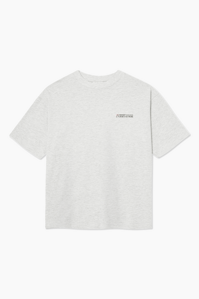Box Fit T-shirt Sports Network - Cloudy Grey - bareen