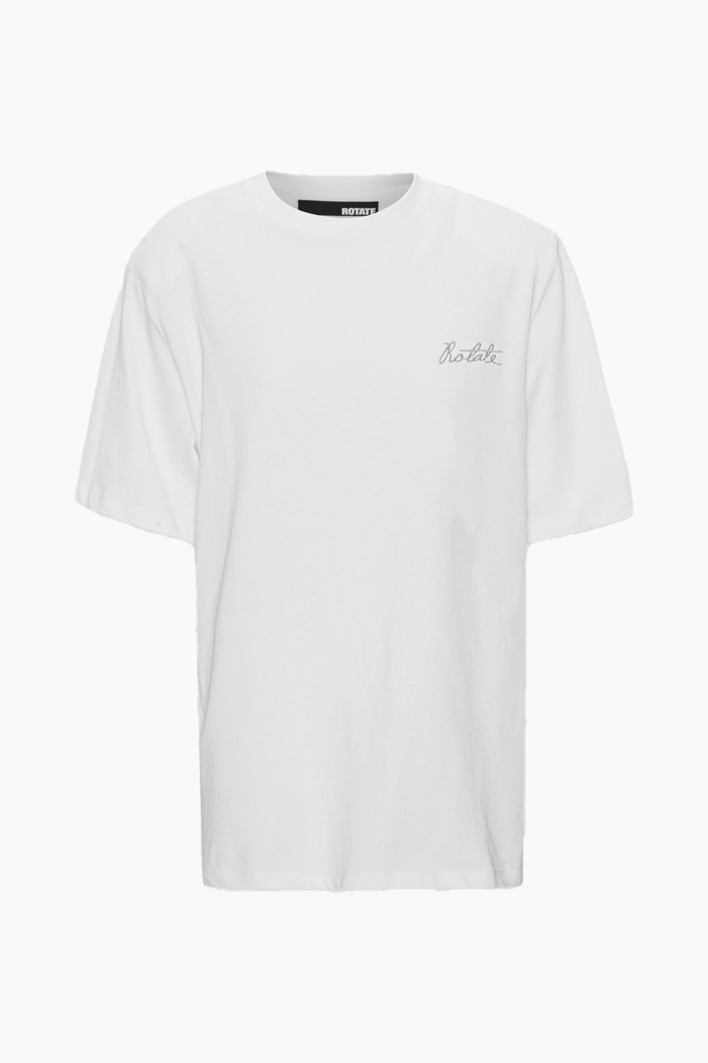 Boxy Logo T-Shirt - Bright White - ROTATE