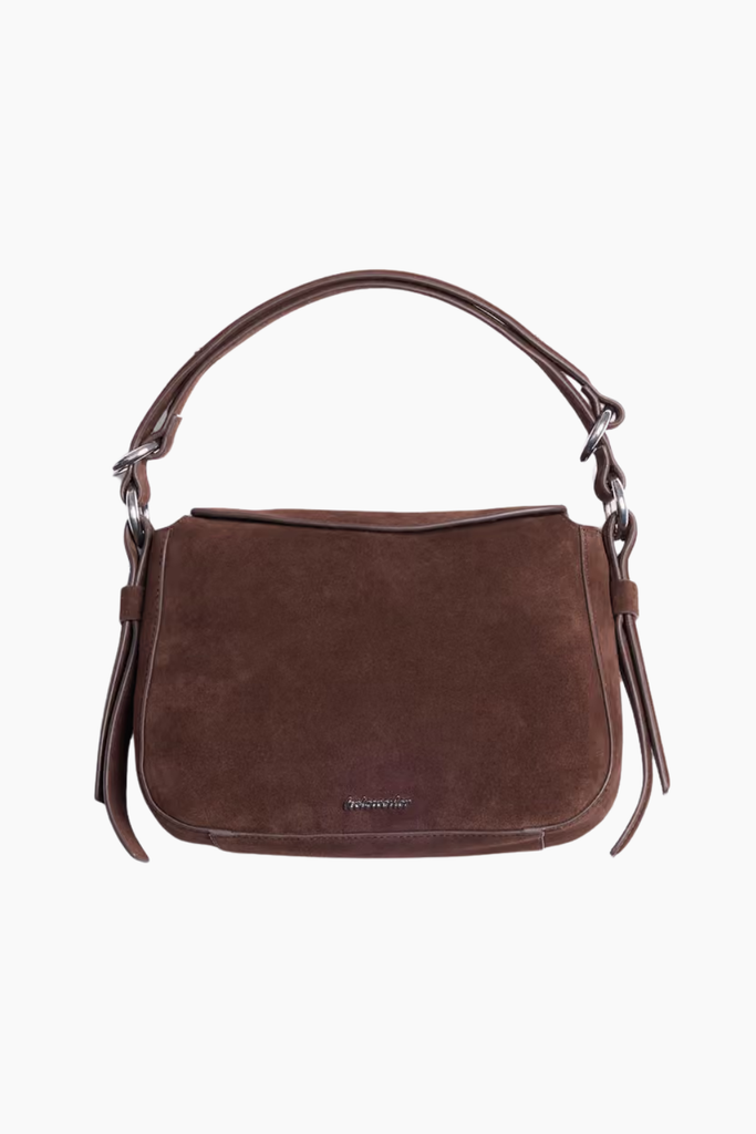 Bud Midi Suede Bag - Dk Brown - Holzweiler