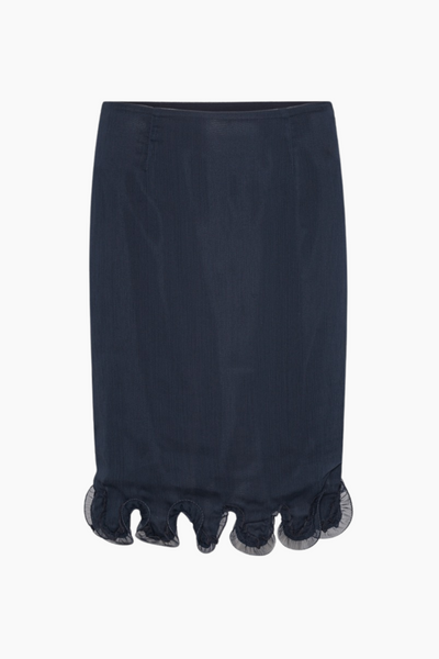 Chiffon Ruffle Skirt - Sky Captain - ROTATE