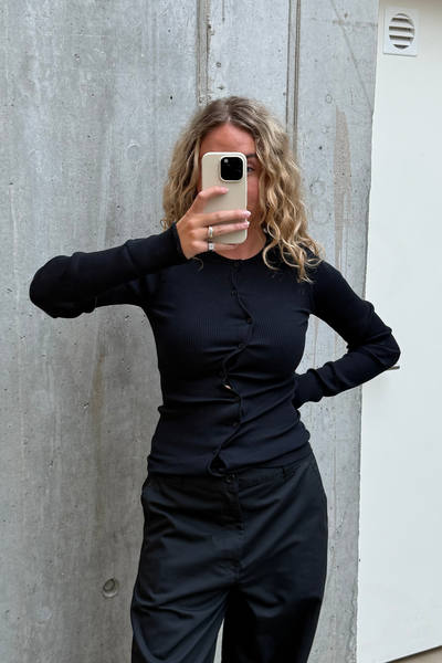 Claire Seamless Top - Black - OpéraSPORT