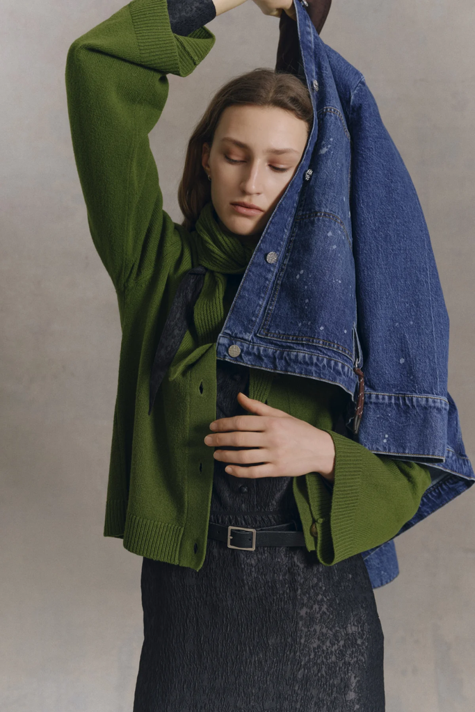 Clarine Cardigan - Herb Garden Green - Baum und Pferdgarten