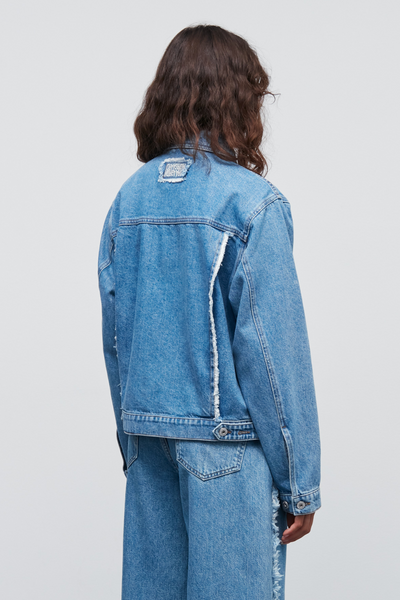 Classic Denim Gaia Jacket - Mid Blue Denim - Mads Nørgaard