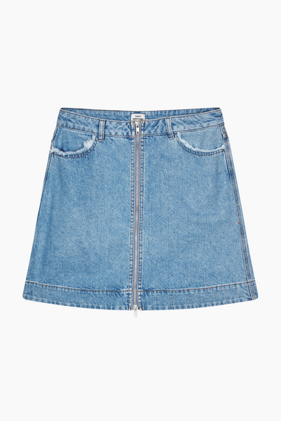 Classic Denim Riva Skirt - Mid Blue Denim - Mads Nørgaard