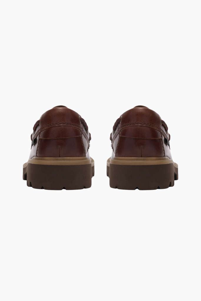 Cleyhill Boat. D - Dark Brown Leather - Clarks