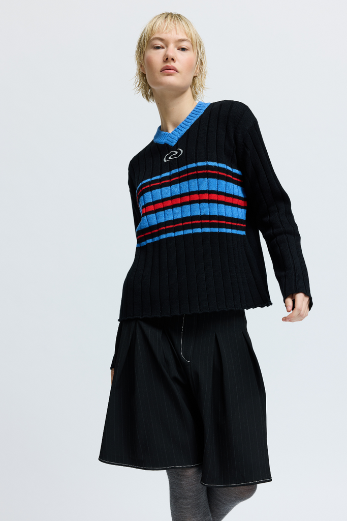 CollinRS Knit Pullover - Multi Black - Résumé