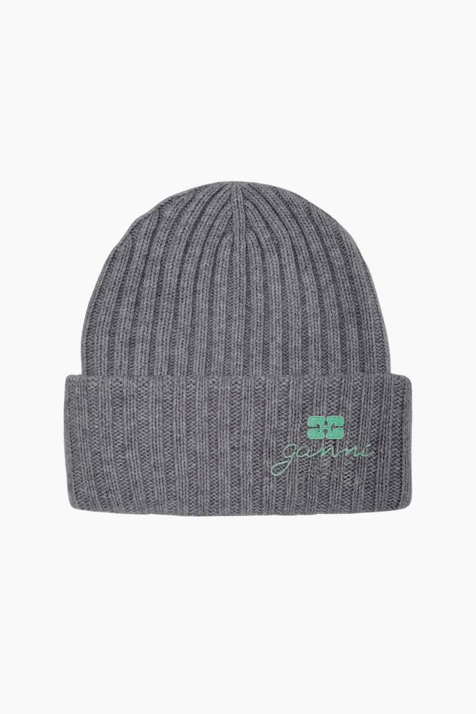 Core Future Wool Knit Bennie A6928 - Charcoal Grey - GANNI