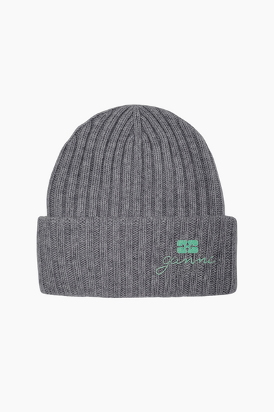 Core Future Wool Knit Bennie A6928 - Charcoal Grey - GANNI