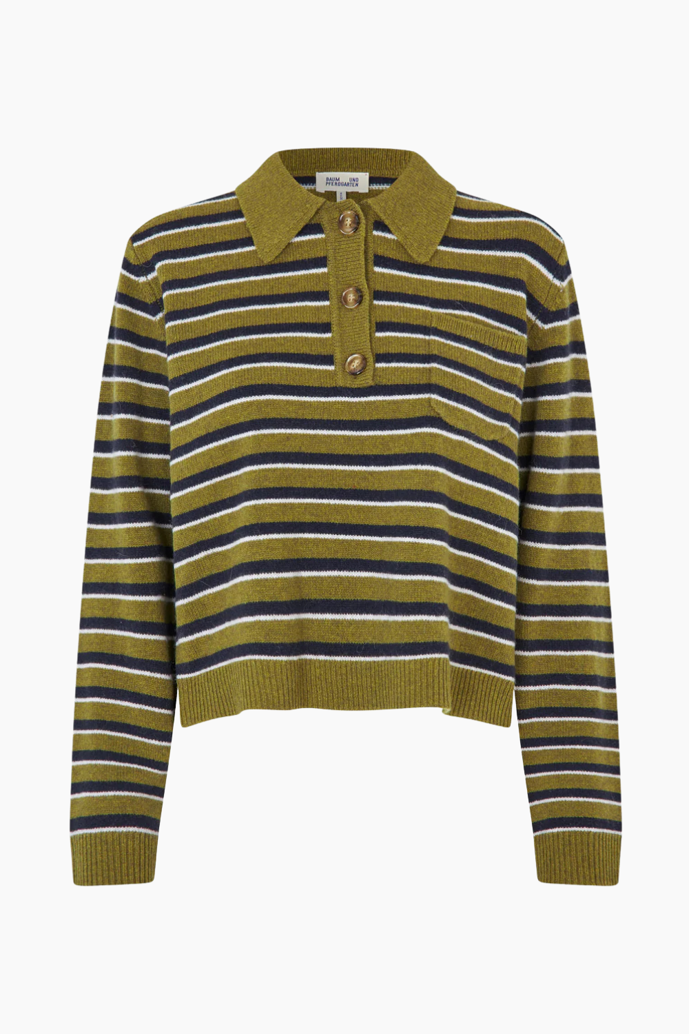 Cori Sweater - Ivy Green Stripe - Baum und Pferdgarten